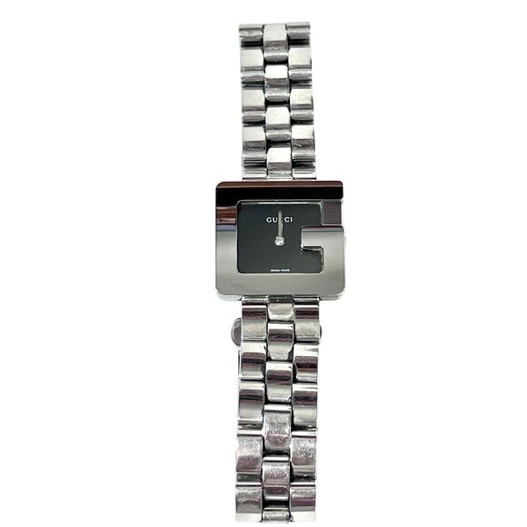 Gucci G Bezel Watch 23mm Ladies Black Dial Copper Stainless Steel 3600L Used - Picture 1 of 10